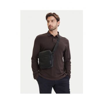 Saszetka barbati -  tkanina - negru - One Size INTL