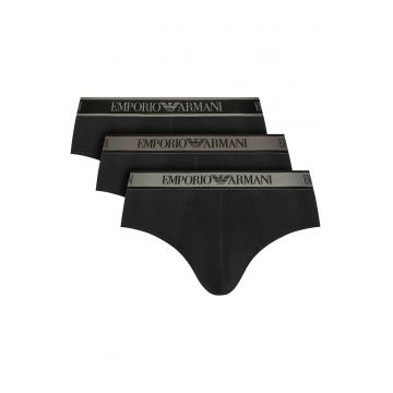 Set 3 barbati - Emporio Armani - bumbac - Negru