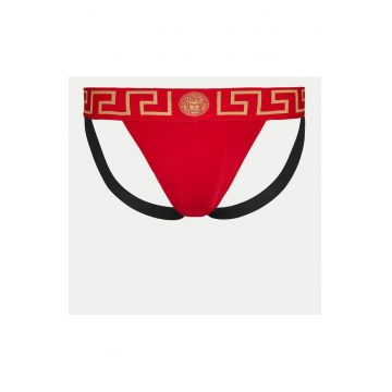 Slipi Jock Strap Barbati -  Bumbac - Rosu - 94% bumbac