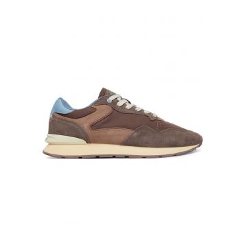 Tenisi barbati -  piele naturala - confortabili - maro