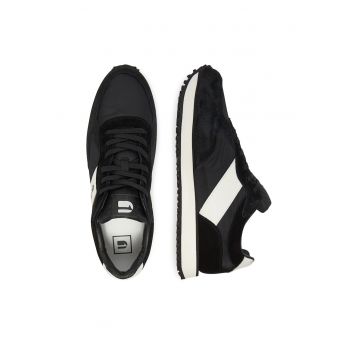 Tenisi barbati -  XAVIER-01-WE - piele naturala - negru -