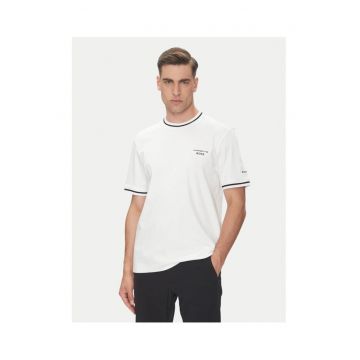 Tricou barbat  alb/negru - din bumbac