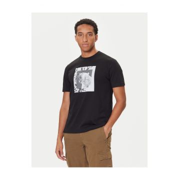 Tricou barbat  negru - din bumbac