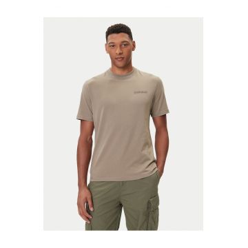 Tricou barbatesc  maro - bumbac
