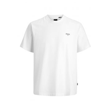 Tricou Barbati -  Alb - bumbac organic/elastan