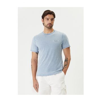 Tricou Barbati -  Bumbac - Albastru -