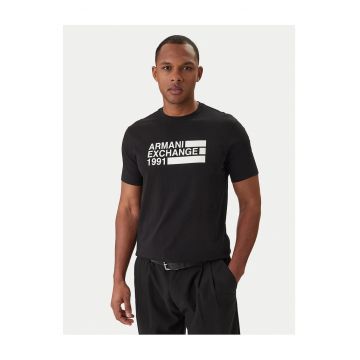 Tricou Barbati -  Bumbac - Negru -