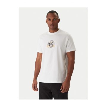 Tricou barbati -  bumbac organic - alb simplu