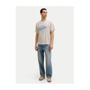 Tricou barbati -  din bumbac - bej