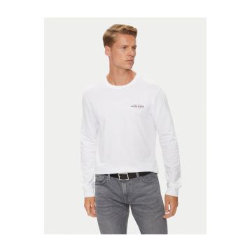 Bluza barbati -  bumbac organic - alb -