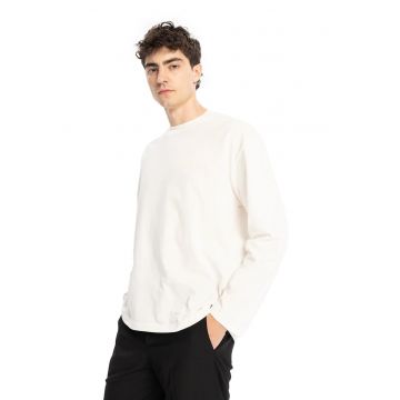 Bluza barbati -  Comfort Fit - elastic - alb - bumbac
