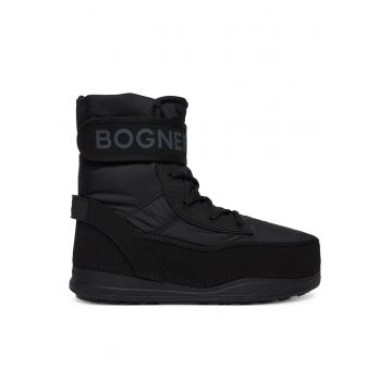 Ghete barbati -  piele ecologica - negru - set de iarna -