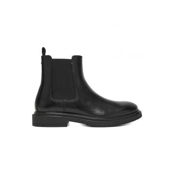 Ghete barbati -  piele naturala - negru