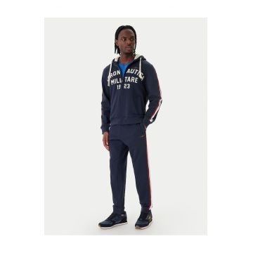 Hanorac barbati -  fermoar - bleumarin - bumbac - Bleumarin