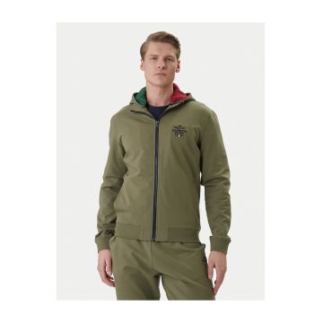 Hanorac Barbati -  Verde - Bumbac - Fermoar -