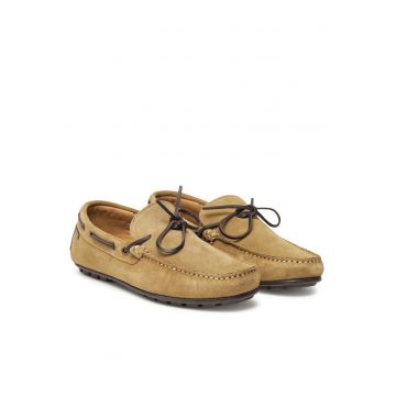 Mocasini barbati -  piele naturala - bej