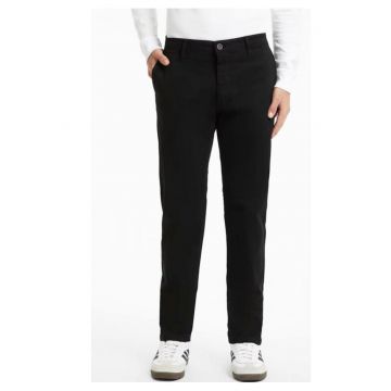 Pantaloni barbati -  chino slim fit - negru - bumbac - Negru