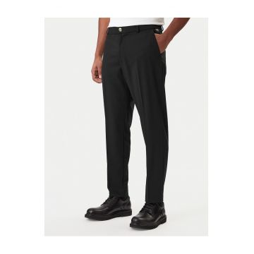 Pantaloni barbati -  slim fit - negru - stofa