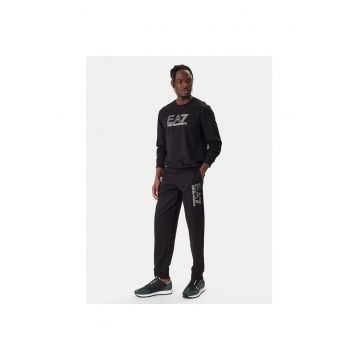 Pantaloni de trening barbati - Bumbac - Negru