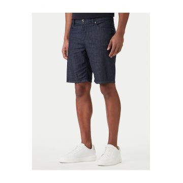 Pantaloni scurti barbati -  denim - bleumarin - bumbac/elastan