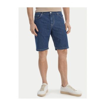 Pantaloni scurti barbati -  slim fit - albastru - bumbac