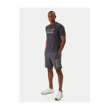 Pantaloni scurti sport Barbati -  bumbac - gri -