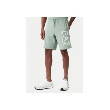 Pantaloni scurti sport barbati -  bumbac - verde deschis