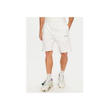 Pantaloni sport barbati -  bumbac - alb - 100% bumbac -