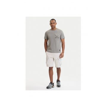 Pantaloni sport barbati -  bumbac - bej - 95% bumbac - 5% elastan