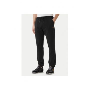 Pantaloni sport barbati -  bumbac - negru - 94% bumbac - 6% elastan