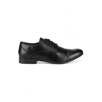 Pantofi barbati -  material sintetic - eleganti - negru