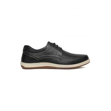 Pantofi barbati -  material textil - negru -