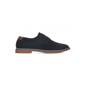 Pantofi barbati -  piele ecologica - negru -