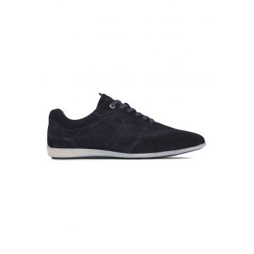 Pantofi barbati -  piele naturala - albastru
