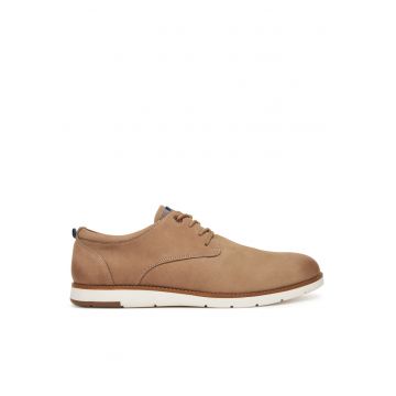 Pantofi barbati -  piele naturala - culoare bej -