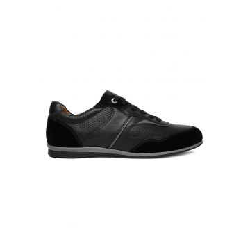 Pantofi barbati -  piele naturala - negru -