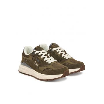 Pantofi sport barbati -  material textil - verde