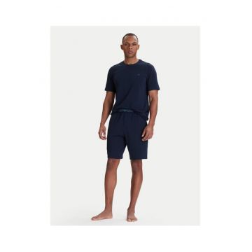 Pijama barbati -  bumbac - bleumarin - 95% bumbac - 5% elastan - Bleumarin