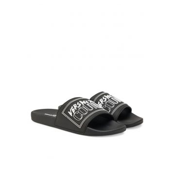 Slapi barbati -  sintetic - negru - plastic