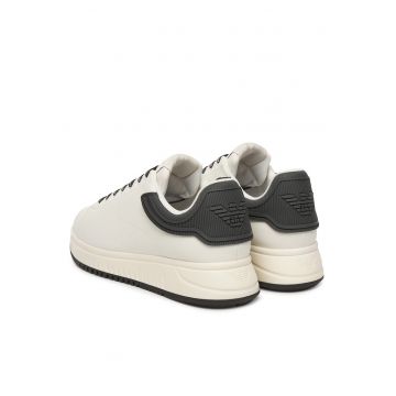Tenisi barbati EM003663 AF18212 -  Piele naturala - Alb/Negru