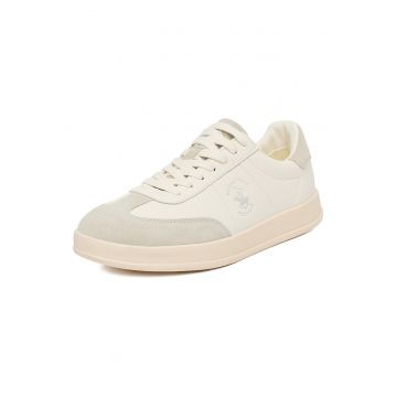 Tenisi barbati -  piele naturala - alb - sportivi - eleganti