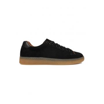 Tenisi barbati -  piele naturala - culoare negru