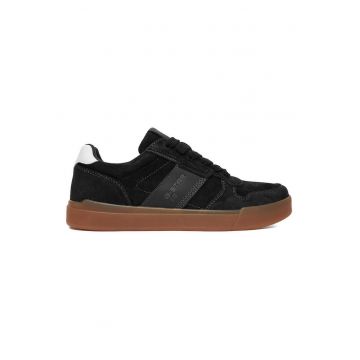 Tenisi barbati -  Piele naturala - Negru -
