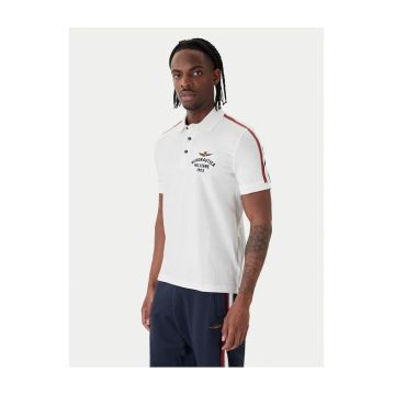 Tricou alb din bumbac pentru barbati - Alb