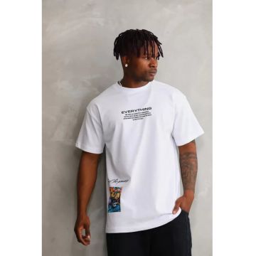 Tricou barbati -  alb - bumbac