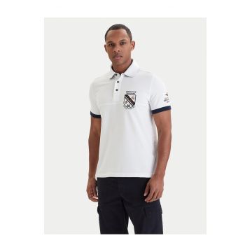 Tricou barbati -  bumbac - alb - 95% bumbac - 5% elastan