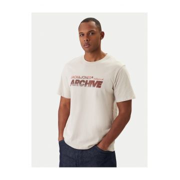Tricou barbati -  bumbac organic - bej -