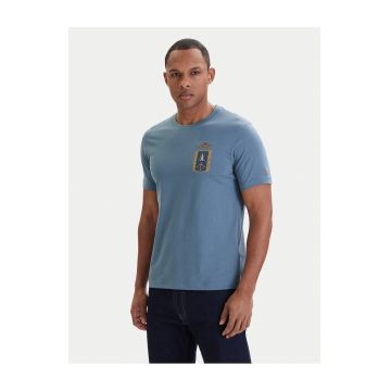 Tricou Barbati -  Casual - Bumbac - Albastru