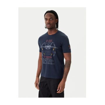 Tricou Barbati -  Model Casual - Bumbac - Bleumarin
