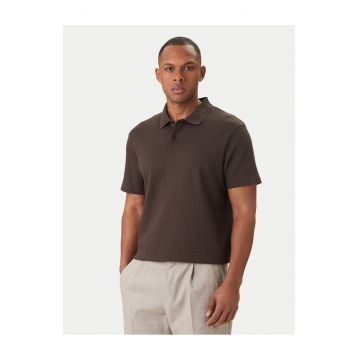 Tricou barbati -  slim fit - maro - bumbac - Maro